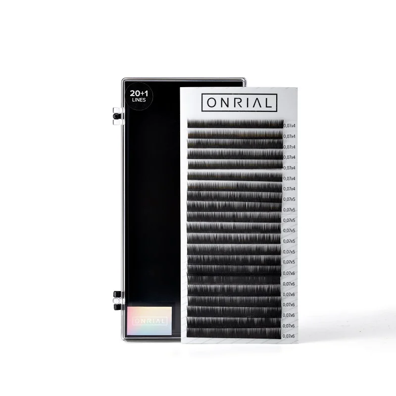 Чорні вії мікс I 0,07 мм - Black I 0.07 4-6mm (2)
