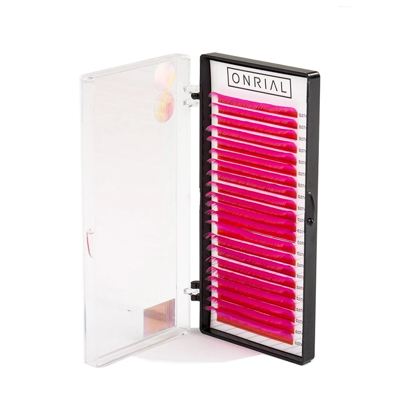 Вії кольорові мікс C 0,07 мм 6-13 H.Pink - H.pink-1-1