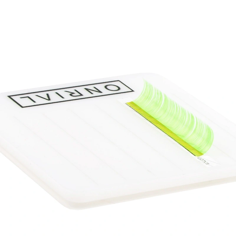 Вії кольорові мікс D 0,07 мм 6-13 Green Neon - neon-green-3