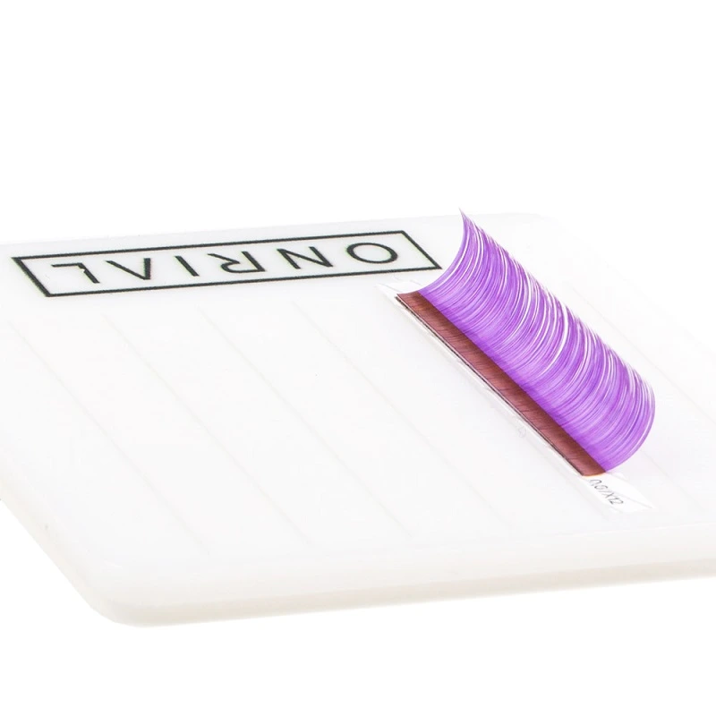 Вії кольорові мікс D 0,07 мм 6-13 Violet Neon - neon-violet-4