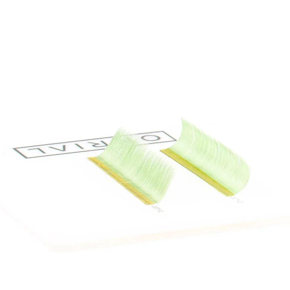 Вії кольорові мікс L 0,07 мм 6-13 Y.Green - y.green_-1